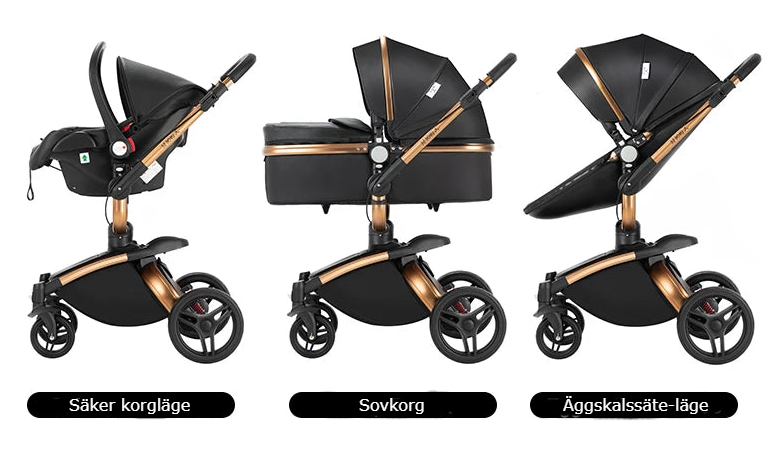 Barnvagn Babygem Premium 3-i-1