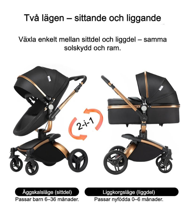 Barnvagn Babygem Premium 3-i-1