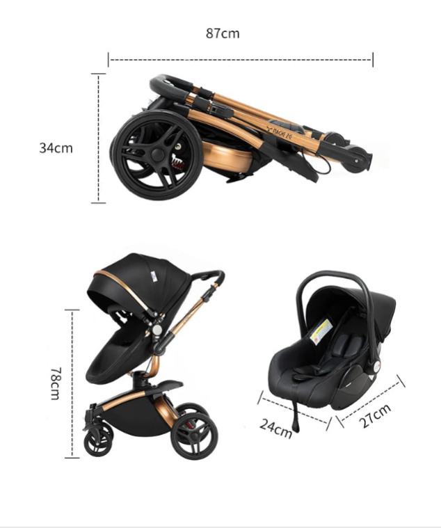 Barnvagn Babygem Premium 3-i-1