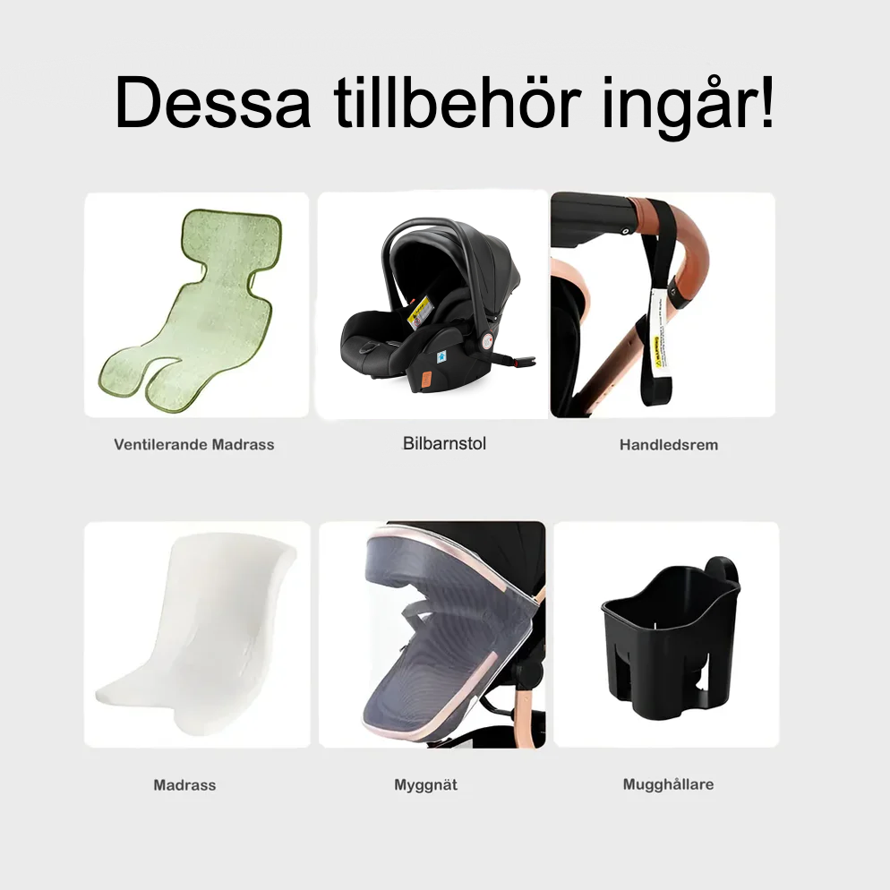 Barnvagn Babygem Prestige 3-i-1